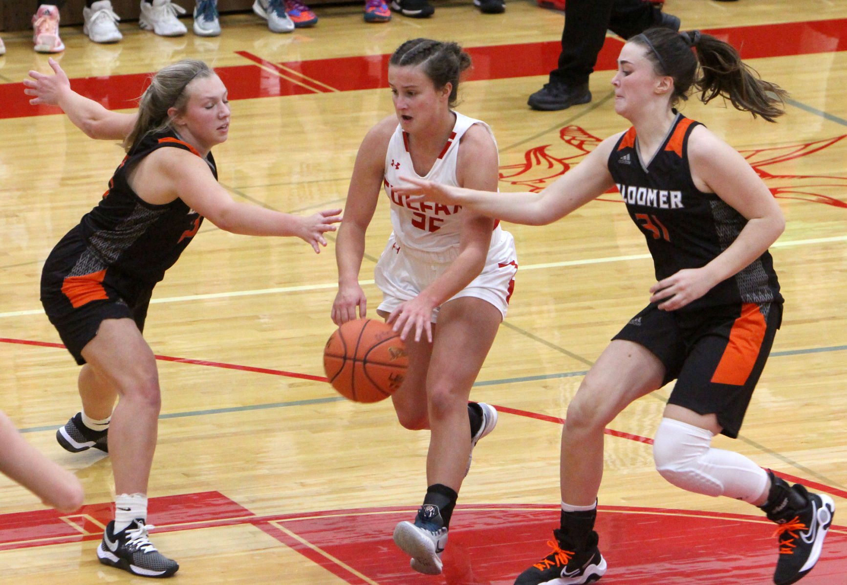 Bloomer girls basketball at Colfax 11-22-21